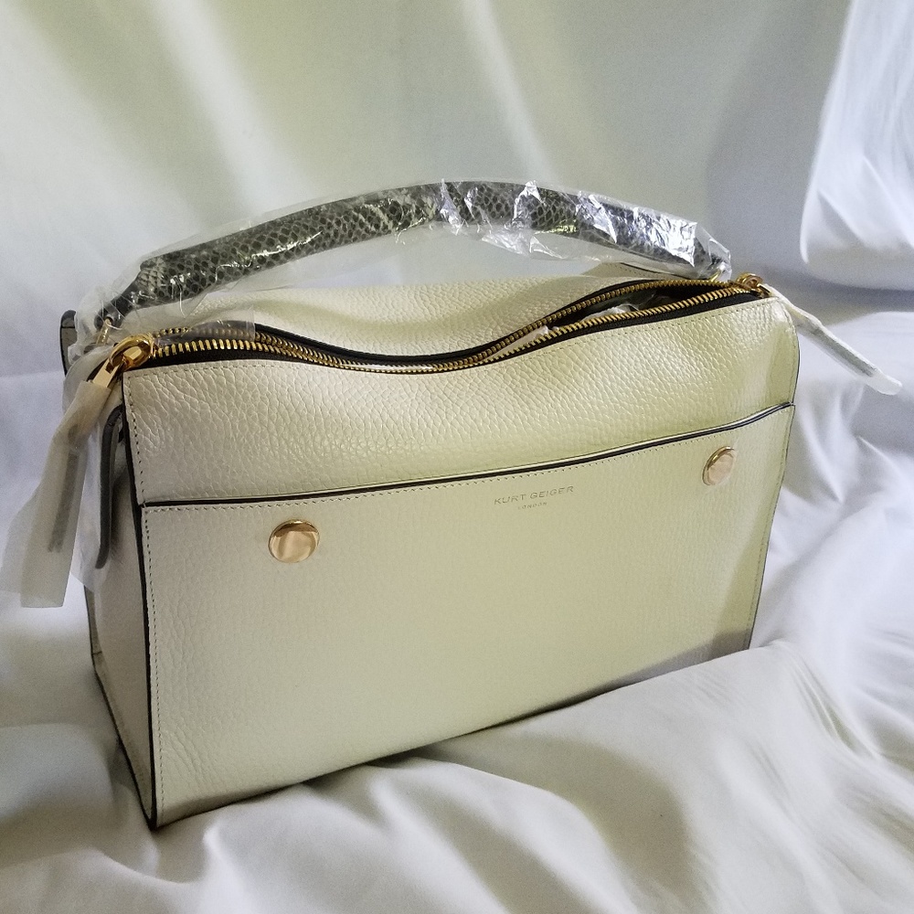 KURT GEIGER LEATHER EMMA BOWLING BAG